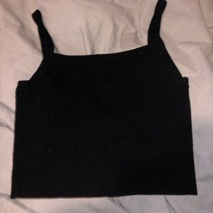 Aritzia “Sunday Best” black crop top $12